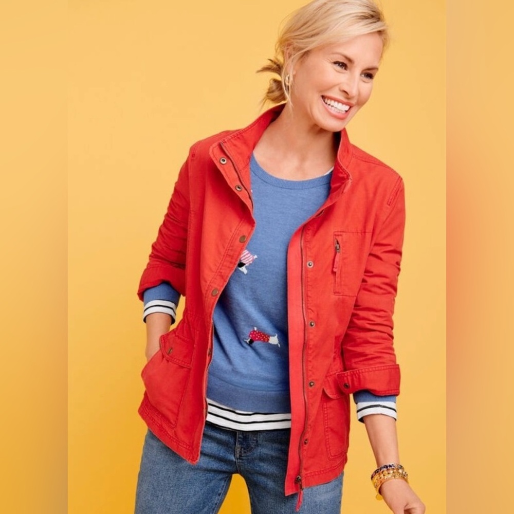 Talbots Cotton Field Utility Jacket Size S NWT ☔️🌈☀️